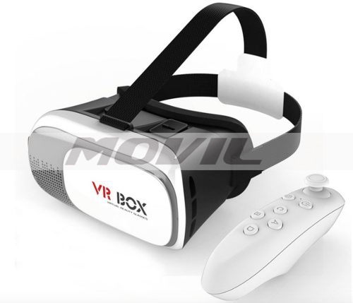 Lentes Vr Box Visor 3d Smartphone Virtual +control Bluetooth
